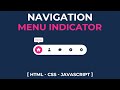 How To Make Animated Navigation Menu Indicator Using HTML CSS & JavaScript