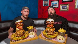 THAT UNBEATEN BURGER CHALLENGE WITH THAT SWEARY PERSONAL TRAINER GUY...JAMES SMITH | BeardMeatsFood