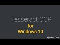 What is Tesseract OCR Software? How to install and use it on Windows 10? | The Legendary Outlier