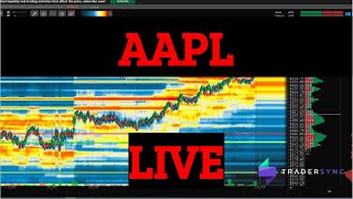 LIVE DAYTRADING AAPL Apple with BOOKMAP  1.8.2025