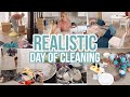 REALISTIC DAY OF CLEANING // STAY AT HOME MOM CLEANING MOTIVATION // CLEAN WITH ME // BECKY MOSS