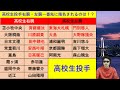 高校生№1投手は？№1右腕・№1左腕は？【高校生投手ドラフト候補】