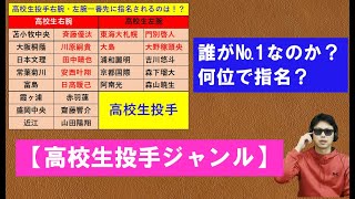 高校生№1投手は？№1右腕・№1左腕は？【高校生投手ドラフト候補】