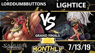 BnB 14 SamSho - Lightice (Yashamaru) Vs. LordDumbButtons (Tam Tam) Samurai Shodown Grand Finals