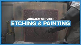 Etching and Painting Porcelain Tiles: Stunning Bespoke Designs | Aquacut