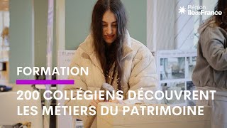 Les rencontres régionales de la voie pro spécial métiers du patrimoine au siège de la Région