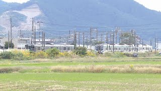 鉄道の離合シーンと追い越しシーン＠宮城県岩沼市