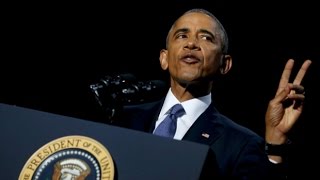 Obama pays tribute to his family during speech