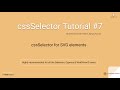 cssSelector Tutorial#7 : Learn to write cssSelector for SVG Elements.