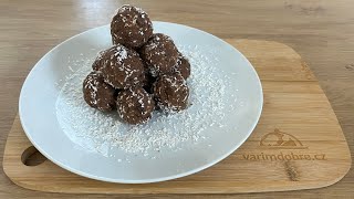 Rum balls with coconut