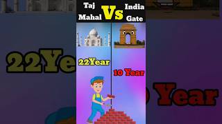 Taj Mahal Vs India Gate ❓। Comparison video । Comparison shorts । Vs ।#shorts #viralshorts