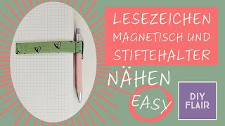 magnetisches Lesezeichen nähen / Stoffreste / Anfängertauglich / Last Minute Geschenk nähen /schnell