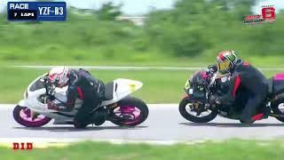 รายการ yamaha championship 2023 รุ่น YZF-R3 8 laps สนาม Thailand Circuit จ.นครปฐม #yzfr3