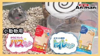 🐹小動物におすすめ！【からだきれいにバスサンド】【お手入れ簡単トイレサンド】