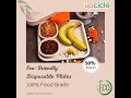 Biodegradable Disposable Plate | Eco-Friendly Partyware | Sugarcane Bagasse | Plastic-Free | Upciclo