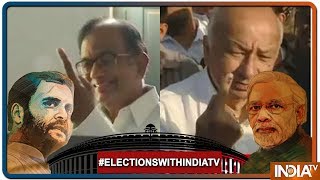 Lok Sabha Election 2019: Congress leader P Chidambaram, Sushil Kumar Shinde casts their vote