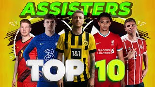 Top 10 Assisters of the Season 2021/22