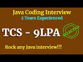 TCS Java Coding Interview 2 years Experience | Mock Java Coding Interview