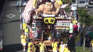 2017年吉田町住吉祭り　西組　避難タワー通過