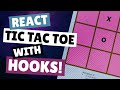 React JS official beginner Tic Tac Toe tutorial re-imagined. Hooks API and functional components