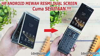 RESMI.!! HP ANDROID FLIP DUAL SCREEN cuma SEJUTAAN !!