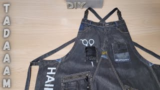 Фартук для парикмахера АПСАЙКЛИНГ / Tablier Coiffeur UPCYCLING