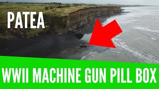 Patea South Taranaki Drone Footage WWII Machine Gun Pill Box