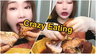 Asmr crazy eating girl meat - فتاة تأكل اللحم بطريقة مجنونة لا يفوتك