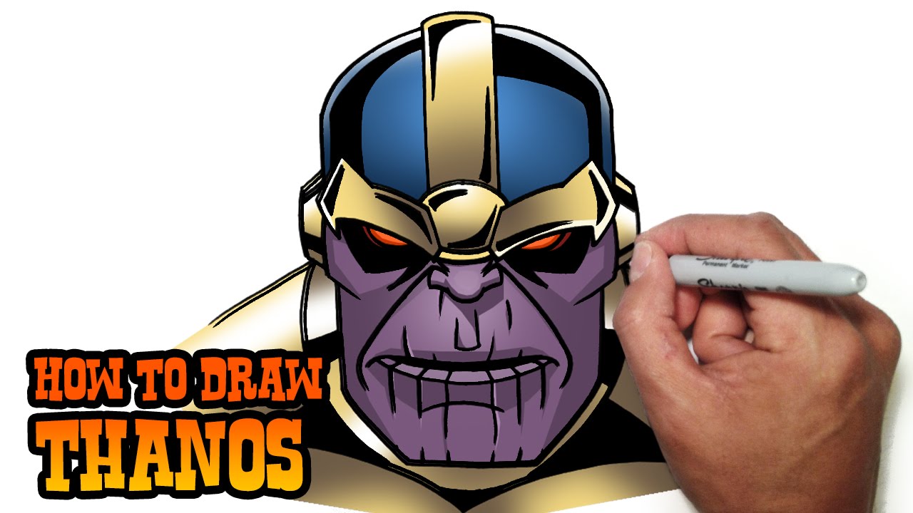 How To Draw Cartoon Thanos - Ultralight RadioDxer