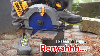 crazy saw blade.. the iron feels like bread 🤣🤣 - SDT METAL DEMO STEEL SAW BLADE 7\