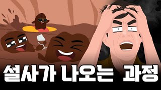 변터파크 개장! 설사가 나오는 과정 [건강만화]