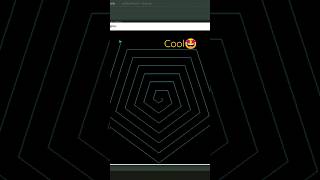 Draw Spiralling Polygon 🤩 Using Python Turtle | #shorts #shortvideo #short #python #pythonturtle