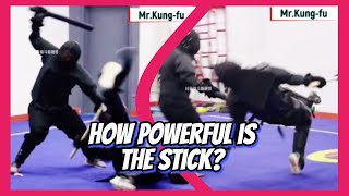How powerful is the stick? It has the ability to kill the enemy in wartime!  #shorts #Wushu #KungFu