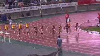 2016いわて国体 成年女子100m決勝 福島千里11.66(+0.5) Chisato FUKUSHIMA1st