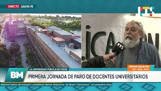 Primera jornada de paro de docentes universitarios