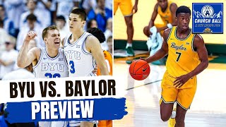 PREVIEW: Egor Demin vs. VJ Edgecomb | BYU vs. Baylor | Church Ball: BYU Hoops