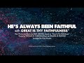 HE'S ALWAYS BEEN FAITHFUL with GREAT IS THY FAITHFULNESS - SATB (piano track + lyrics)