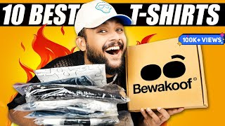 10 BEST BEWAKOOF T-SHIRTS HAUL FOR MEN 🔥 AMAZON HAUL REVIEW 2023 | ONE CHANCE