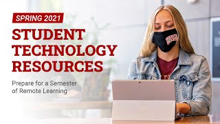 Spring 2021 Welcome Student Technology Resources