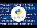 Can anyone explain python's relative imports?