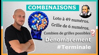 Dénombrer avec des COMBINAISONS - Exercice Corrigé - Terminale