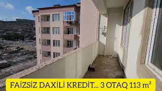 FAİZSİZ DAXİLİ KREDİTLƏ 3 OTAQLI MƏNZİL. 113 m². Yeni bina Zığ Yaşayış Kompleksi. 45.000 manata