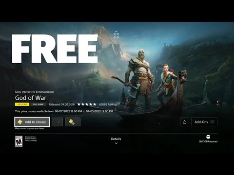 Is God of War free on PS4?