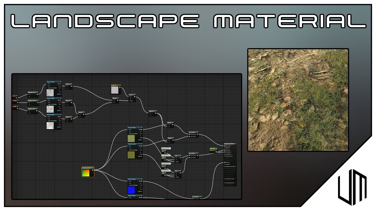 How To Create Your Own LANDSCAPE MATERIAL In Unreal Engine - YouTube