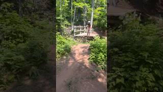 Black Diamond Drop On Manimal Trail At Copper Harbor MTB Park