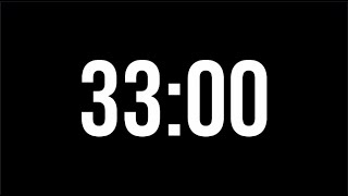 33 Minute Countdown Timer | Minimal