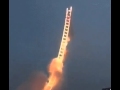 A Chinese artist created a ladder to heaven of 1600 feet in heigh  using fireworks