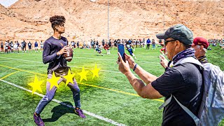THIS 5-STAR QB WENT OFF AS SOON AS D-1 RECRUITS SHOW UP! (7ON7 TOURNAMENT PT. 1)