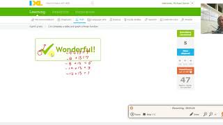 ixl 8th Z.10 Complete a table and graph a linear function (v18.10a)+