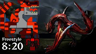 Molten Tigrex Vs. Normal HBG - Monster Hunter 4 Ultimate - ティガレックス希少種  ヘビィボウガン ソロ 【MH4G】